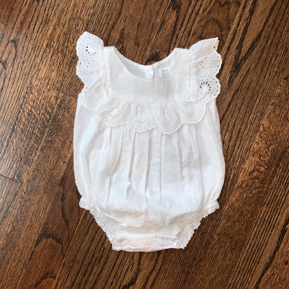 Baby Gap Linen Eyelet Onsie